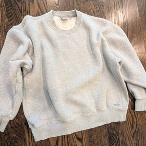 TNA Heather Gray Fleece-Lined Sweatshirt